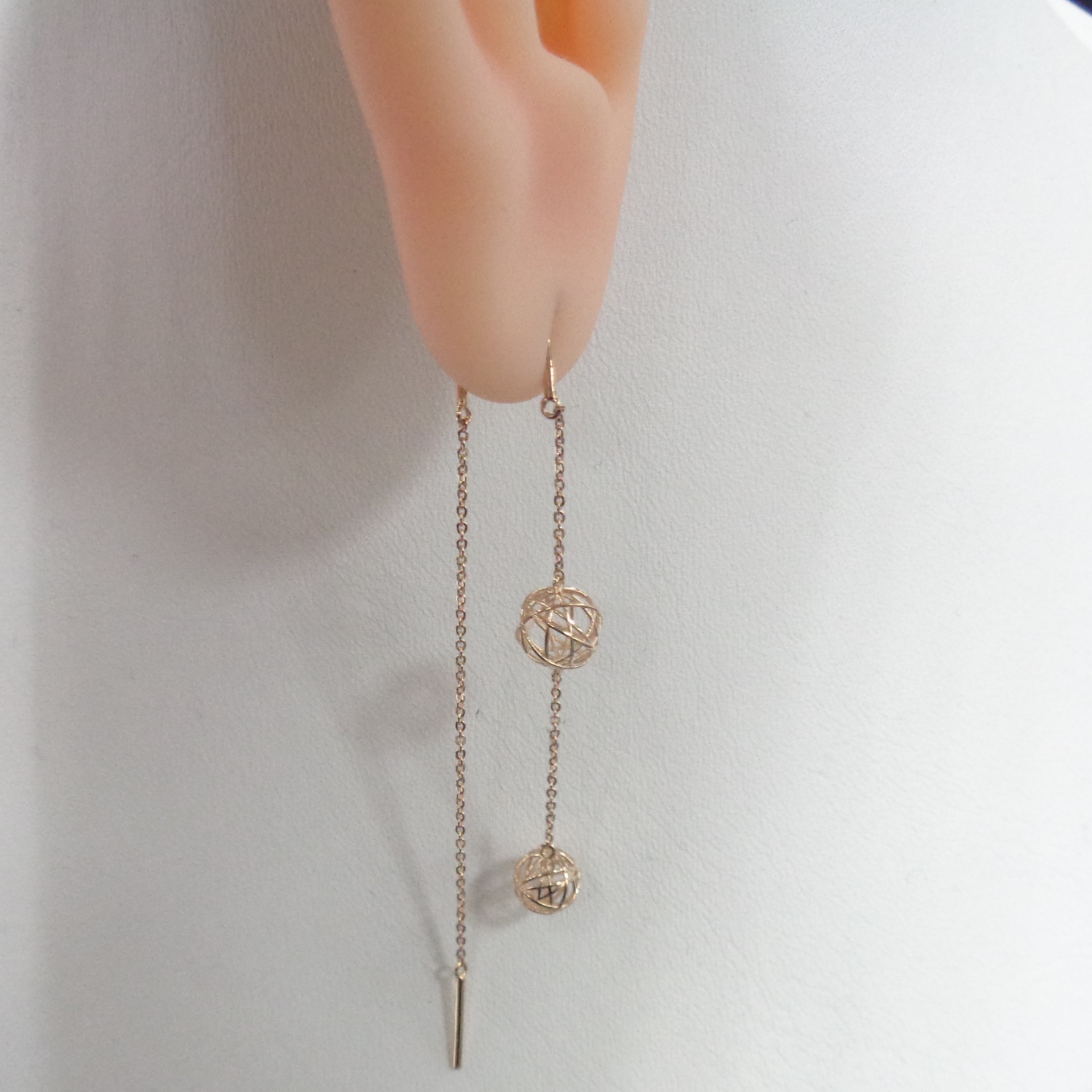 Серьги-протяжки из золота